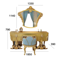 Magnificent ornate baroque design bed