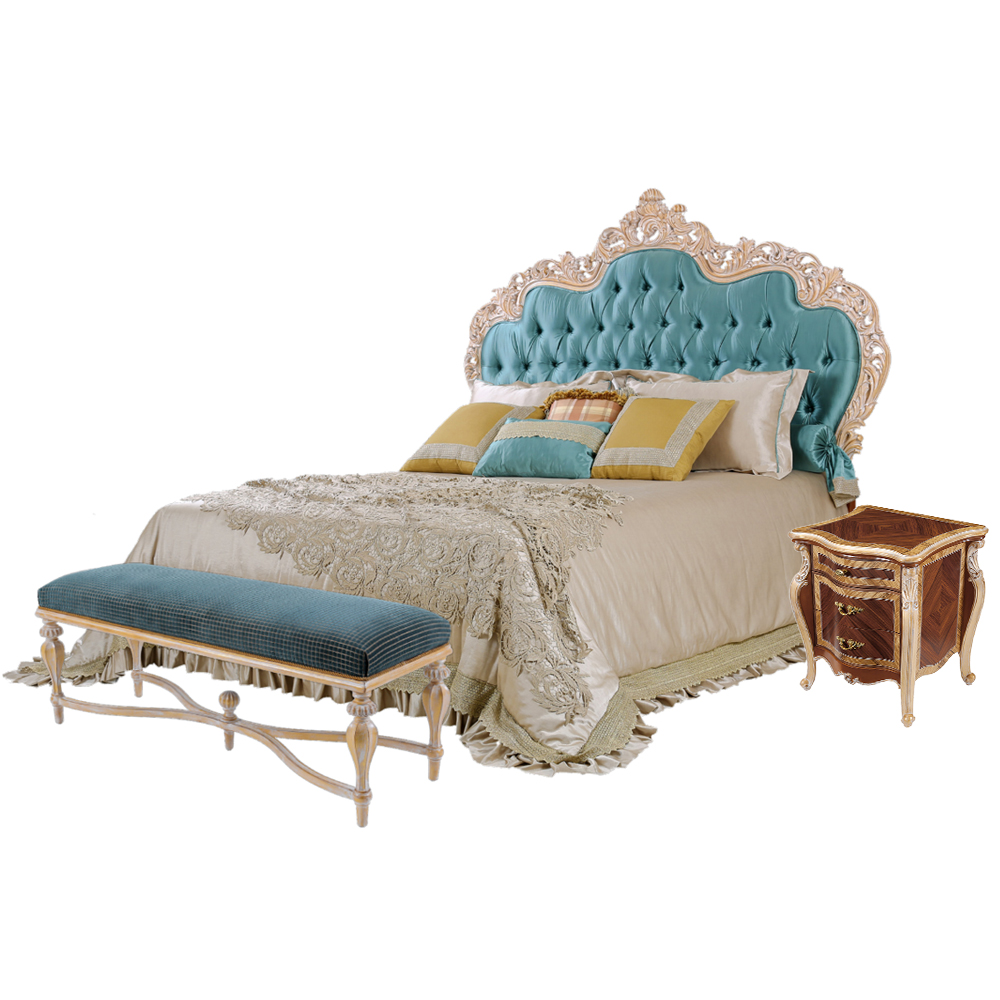 Regal Classic Design Bedroom Bed: Timeless Luxury for Your Sleeping Sanctuary