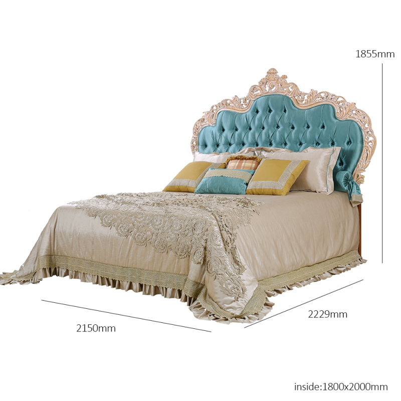 Regal Classic Design Bedroom Bed: Timeless Luxury for Your Sleeping Sanctuary