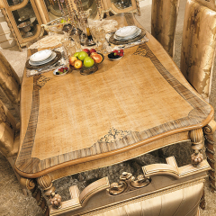 Baroque style solid wood dining table furniture