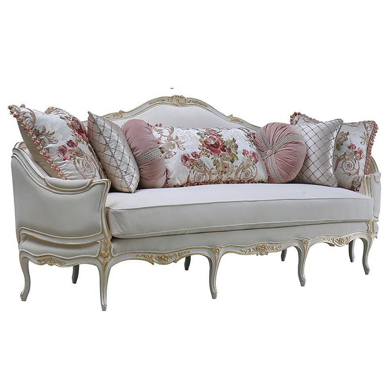 Luxury French sofa and coffee table set for an elegant living room