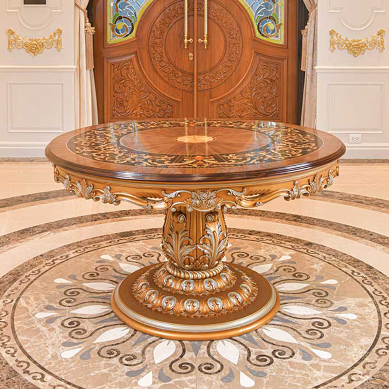 Elegant American-Style Round Dining Table