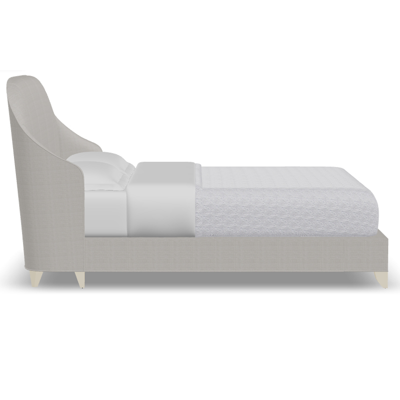 Elegant Semi-Circular Headboard American Bed for Modern Comfort