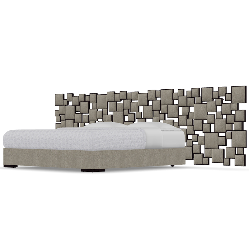 Luxury bedroom furniture elegant solid wood widescreen bed