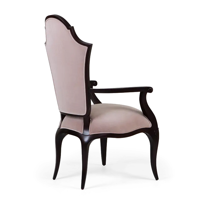 Timeless Elegance: Solid Wood Dining Armchair with Comfort in Mind
