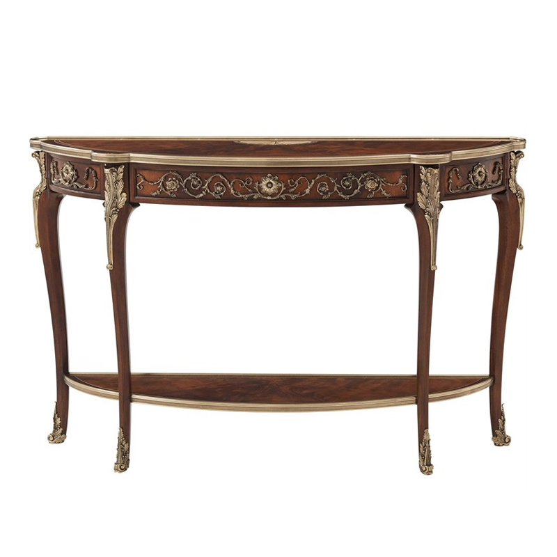 Classic Solid Wood Console Table with Carved Details for Entryway or ...