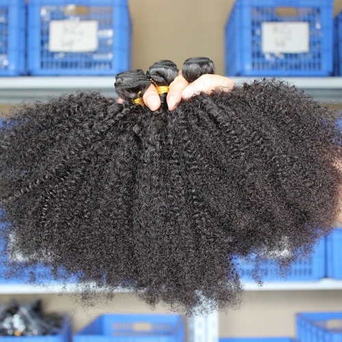 Natural Color Malaysian Remy Hair Afro Kinky Curly Hair Weave 3 Bundles Hair Websites
