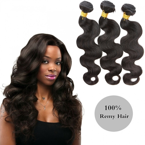 Best Human Hair Weave Unprocessed Brazilian Hair Extensions for Thin Hair Black Body Wave