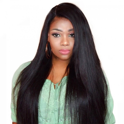 Cheap Remy Hair Full Lace Wigs Top Grade Glueless Wig 150% Density Unprocessed Human Hair Bleached Knots With Baby Hair