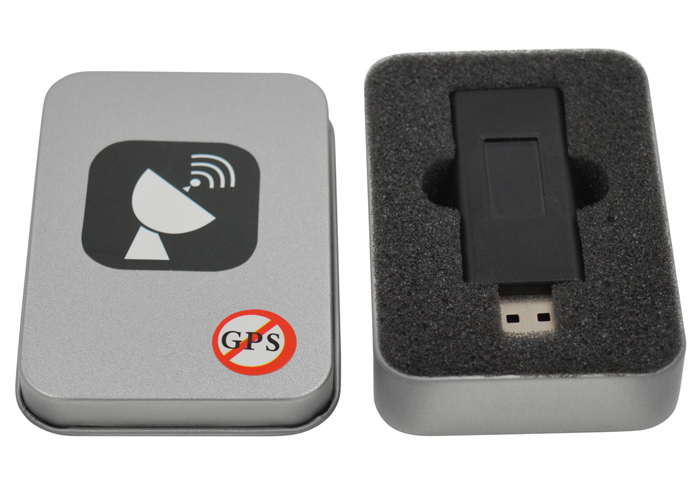 Black USB Disk GPS Signal Jammer Mini GPS Blocking Device with LED