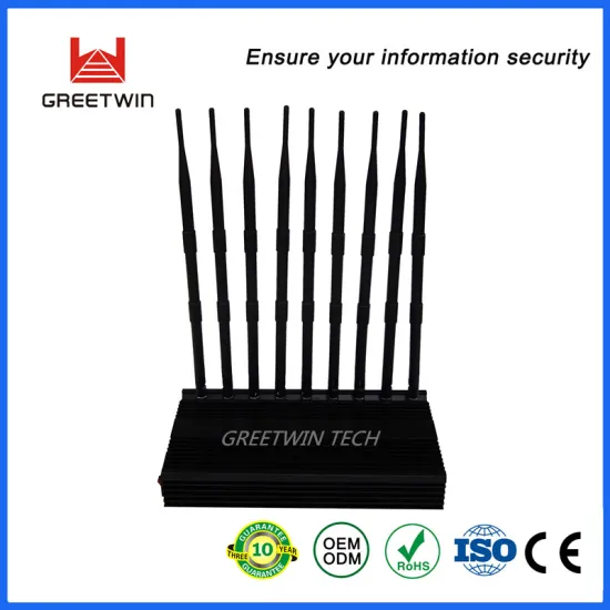 45W 9 Band Frequencies Shielding All Wireless Radius 20-70m Cell Phone Signal Jammer