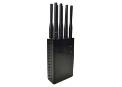 8 Antennas Lojack 2g 3G 4G 2.4G Lte Handheld Cell Phone GPS WiFi Signal Jammer