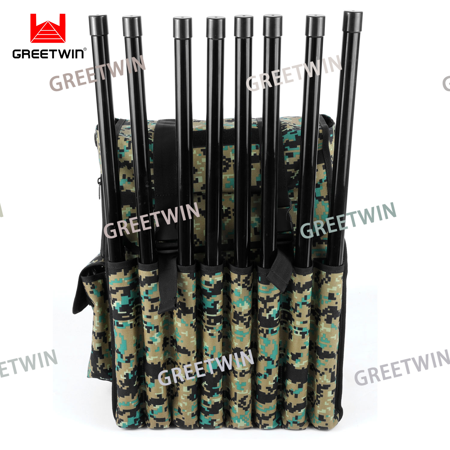 Greetwin 8 band 2.4G 5.8g Gpsl1 Gpsl2 900MHz 433MHz anti uav system drone jammer