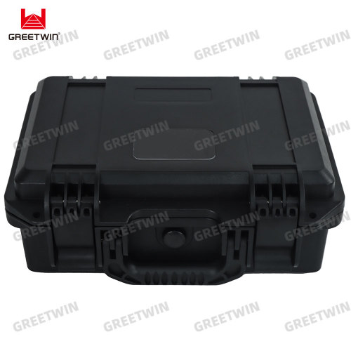 Portable suitcase anti drone 1.5G 2.4G 5.8G tri band 1km range drone Jammer