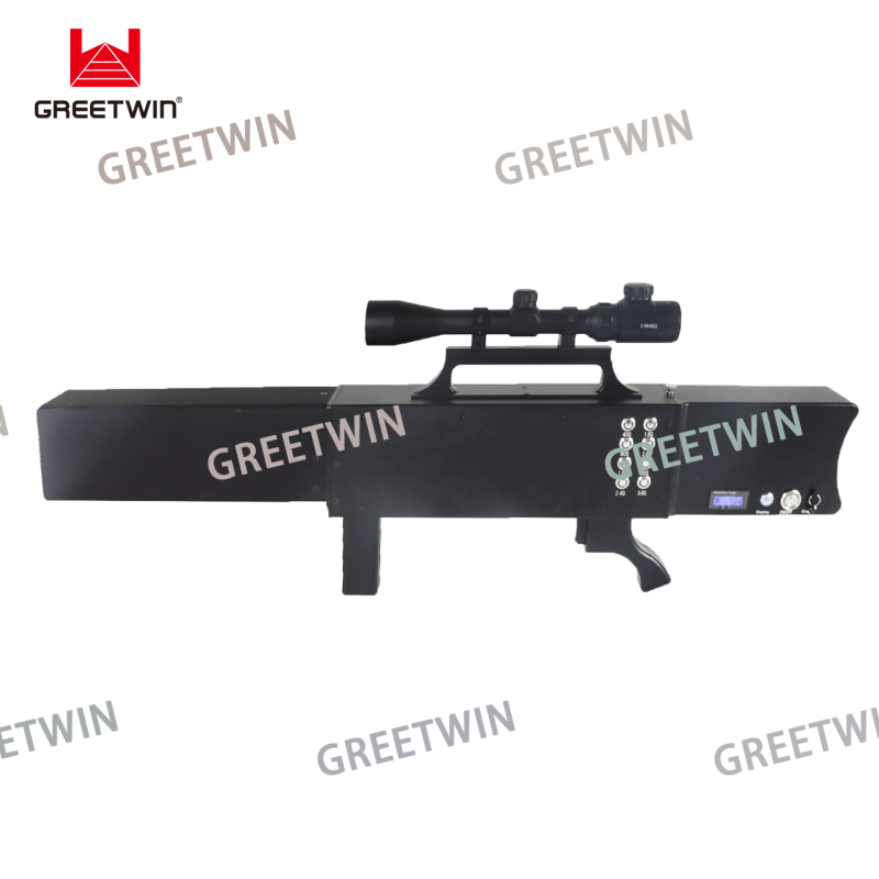 Greetwin 8 band drone jammer gun 1.2 km distance range anti drone system