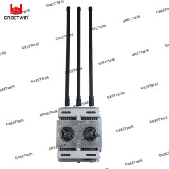 Tri band 900MHz 2.4G 5.8G 130W High power Anti Drone system FPV drone jamming 300 Meter
