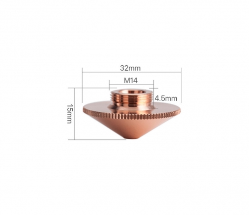 Одинарное сопло D32MM, H15MM, M14