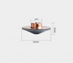 двойное сопло D28MM, H15MM, M11(ХРОМ)