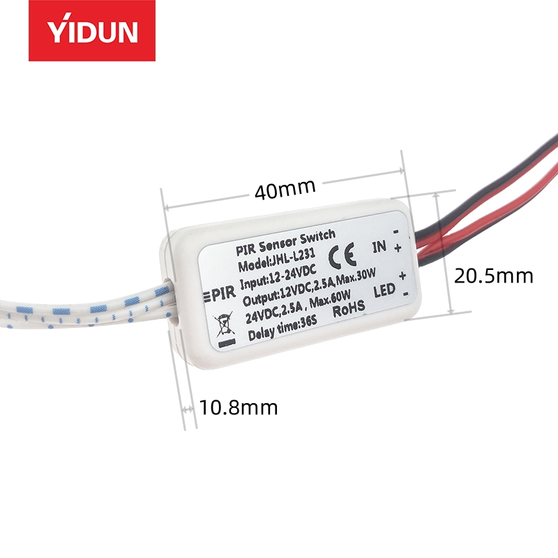 LED Human Body Motion Sensor Switch (Model JHL-L231) – Automatic LED Lighting Control