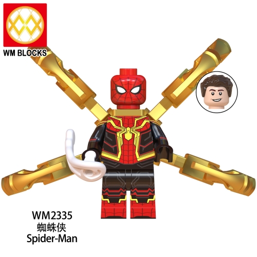 WM2335 Marvel Spider Man Action Figure Building Blocks Kids Toys