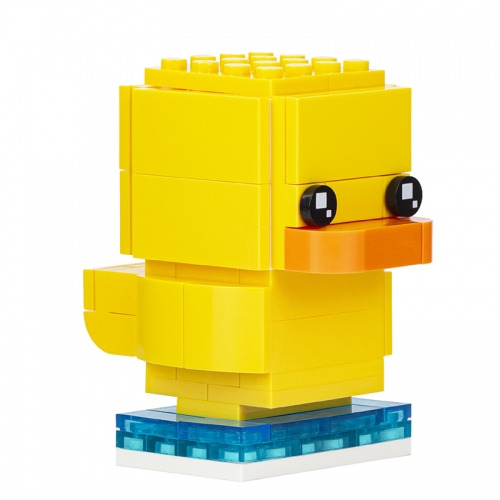 MOC1029 Innovative Series Square-headed Little Yellow Duck DIY Model Building Blocks Children's Toys