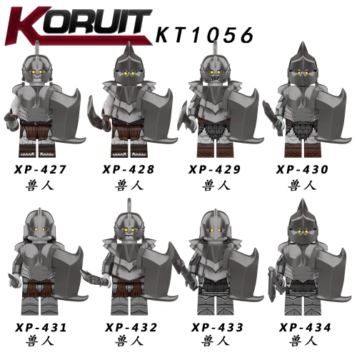 KT1056 Lord of the Rings Uruk-hai Action Figure Building Blocks Kids Toys
