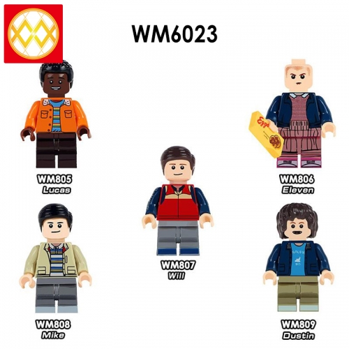 WM6023 Stranger Things Luke Mike Dustin Will Compatible building block toys for children