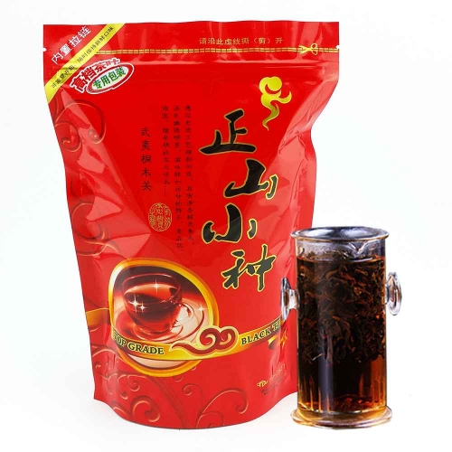2023 Lapsang Souchong Black Tea Without Smoke Aroma Paulownia Smokehouse Chinese Food Red Tea Good For Stomach And Beauty Bag Packaging 250g premium q
