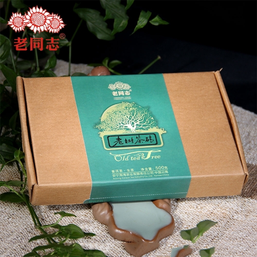 Haiwan Tea 2012 Menghai Old Tree Tea Brick Raw Pu Er Tee 500g