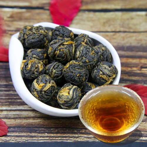 2023 Organic Yunnan Ancient Trees Golden Pearl Dian Hong Chinese Black Tea 100g