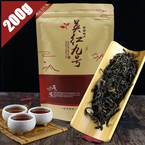 Ингхонг No. 9 знаменитый ингде черный чай Китайская пища, чтобы похудеть сладкий послевкусие импортированы непосредственно из Китая мешок Упаковка 200