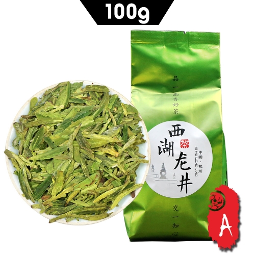 2023 Dragon Well Chinese Green Tea Spring Fresh Dragon Well Portable Packaging 100g/bag