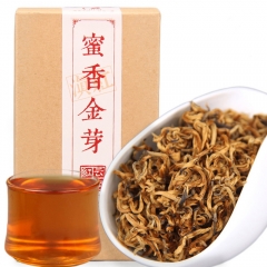 2022 Dianhong Honey Fragrant Golden Bud Black Chinese Tea Red Tea 100g/box