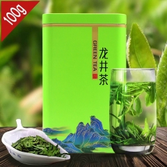 2022 Best West Lake Long Jing Organic Chinese Dragon Well Tea Xihu Longjing Green Tea 100g Gift Box Packing chinese beat green tea organic tea online
