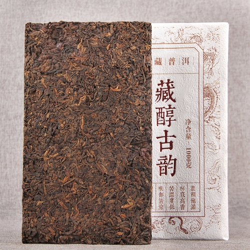 2012 Tibetan Mellow Ancient Rhyme Compressed Tea Ripe Pu-erh Tea Yunnan Shu Pu-erh Tea 1000g