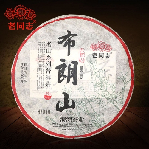 2021 Haiwan Zhang Jia San Dui Village Raw Pur Er Chinese Tea Bulang Mountain Aged Tree Sheng Pur er Chinese Tea 500g