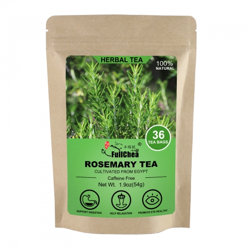 FullChea - Rosemary Tea Bags, 36 Teabags, 1.5g/bag - Premium Dried Rosemary Leaves - Cultivated From Egypt - Non-GMO - Caffeine-free - Distinct Flavor