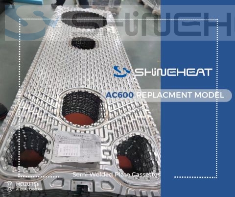AC600 Replacement Semi-Welded Plate Cassettes for Alfa Laval