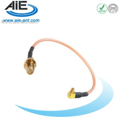 MMCX Right Angle Male to RP SMA Female Cable