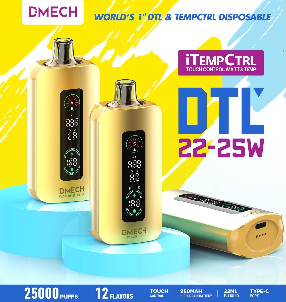 Demch25000 DTL & iTempCTRL Disposable Vape