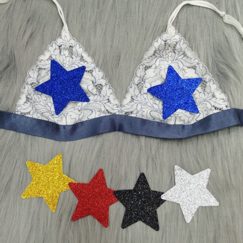 Premium Sparkle Nipple Cover Wholesale Adhesive Pasties Women Disposable Nipple Sticker Pasties Fashion