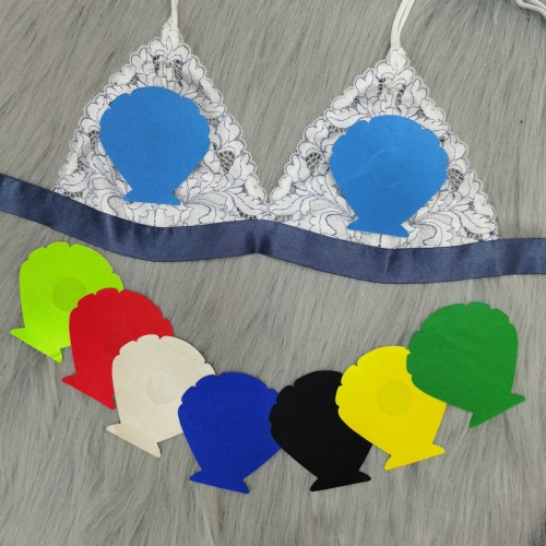 Seashell Shape Disposable Nipple Pasties Fashion Breathable Satin Breast Sticker Invisible Thin Nipple Cover Sexy Women