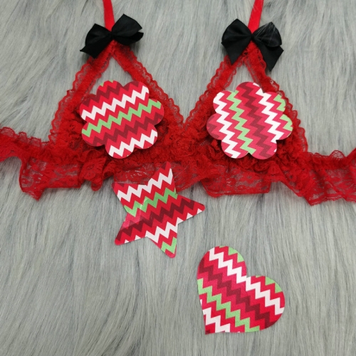 Underwear Accessories Flower Nipple Cover Pasties Disposable Cute Nipple Cover Sexy Custom Breast Covers Adhesive