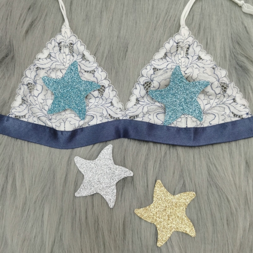 Starfish Nipple Covers Glitter Nipple Decorations Sexy Disposable Nipple Pasties Custom Breast Covers Adhesive