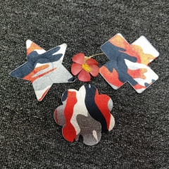 KAYA New Style Self Adhesive Camouflage Fabric Boob Stickers Sexy Disposable Cross Breathable Sexy Girl Nipple Cover Pasties