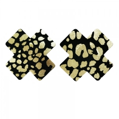 Black Cross Nipple Pasties Sexy Adhesive Thin Nipple Cover Prevent Nipple Slip Disposable Breast Pasties
