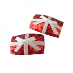 Boob Pasties Wholesale Custom Red Fashion Nipple Stickers Christmas Nipple Cover Sequins pasties Sexy