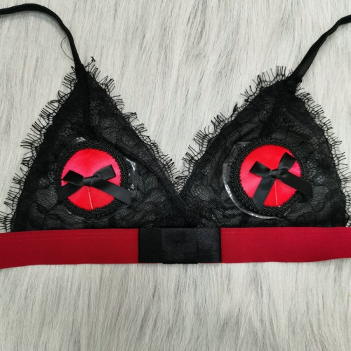 Round  Sticker Lace Trimmings Black Nipple Pasties Sexy Costumes Self Adhesive Nipple Cover Reusable