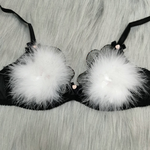 Sexy Costumes Women Furry White Feather Breast Nipple Pasties High Quality Luxury Girl Breast Boob Reusable Nipple Cover