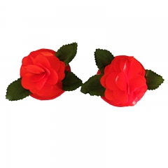 Sexy Ladies Red Flower Decorative Breast Nipple Covers Beauty Valentine's Day Gift for Girl Reusable Nipple Pasties